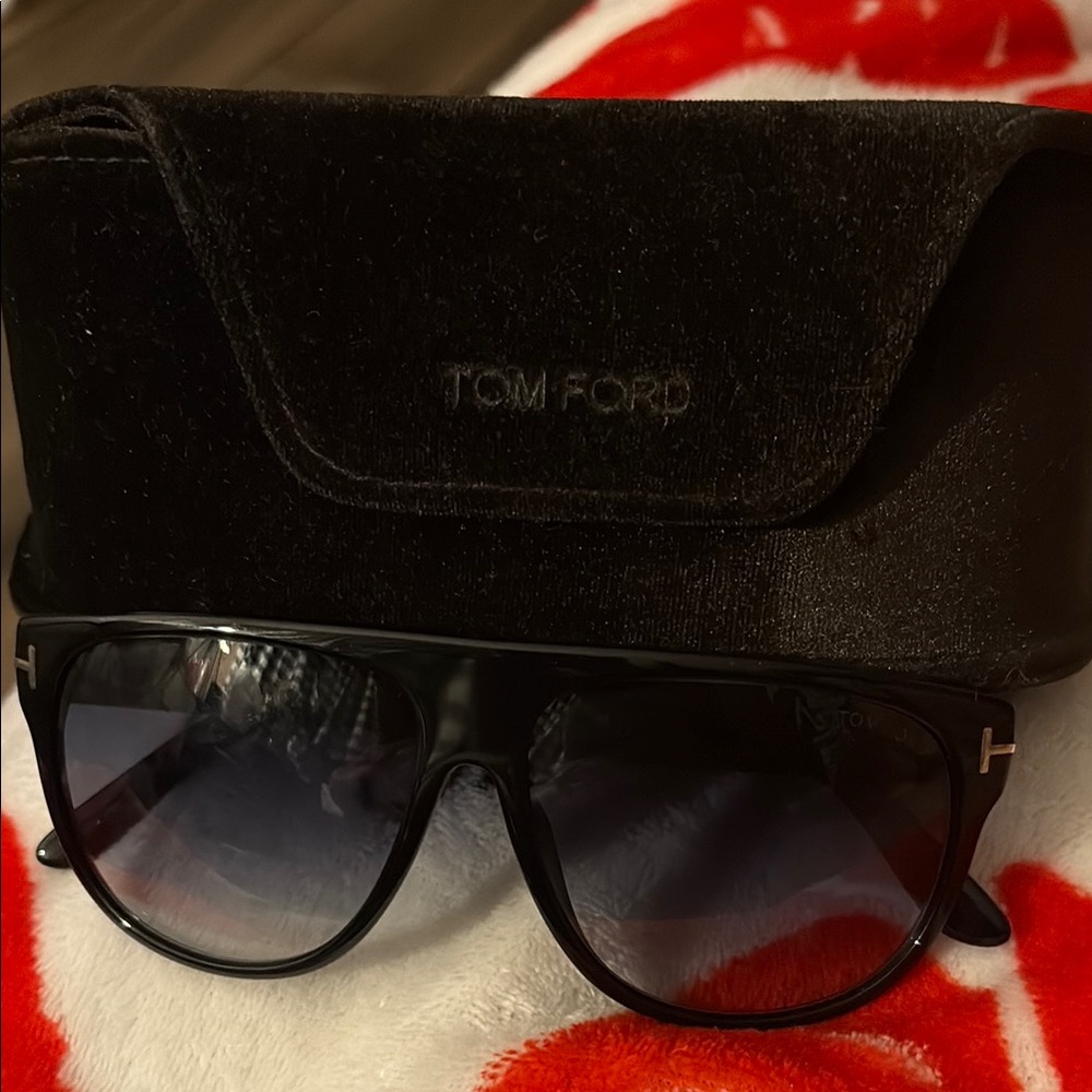Tom Ford Black Sunglasses with Velvet Case